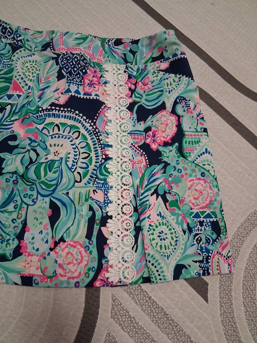 Lilly pulitzer womens size 12 daphne luxletic skort skirt looking sharp upf+50 - Picture 6 of 8